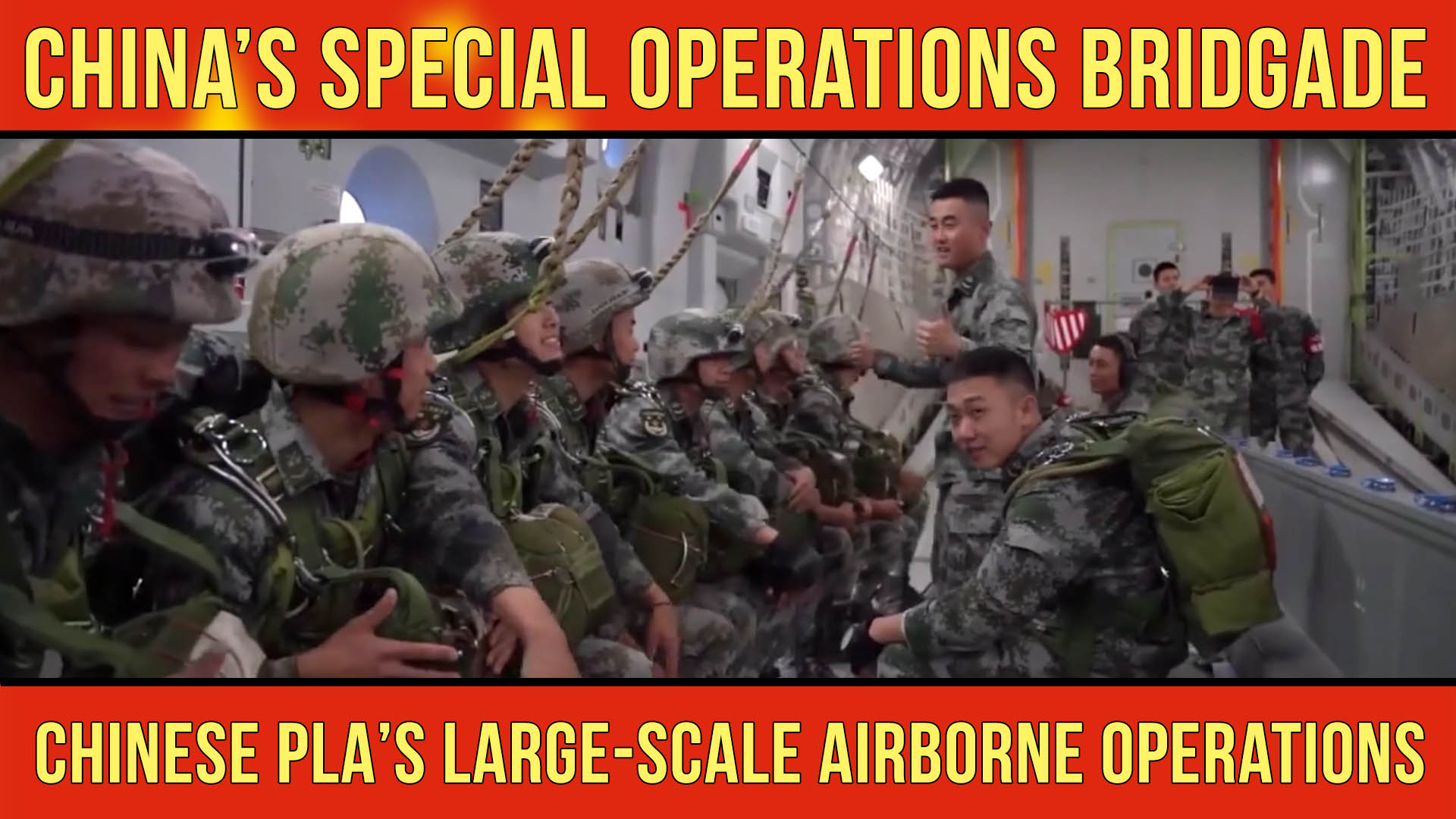 China's Special Operations Brigade Conducts Airborne Operations
