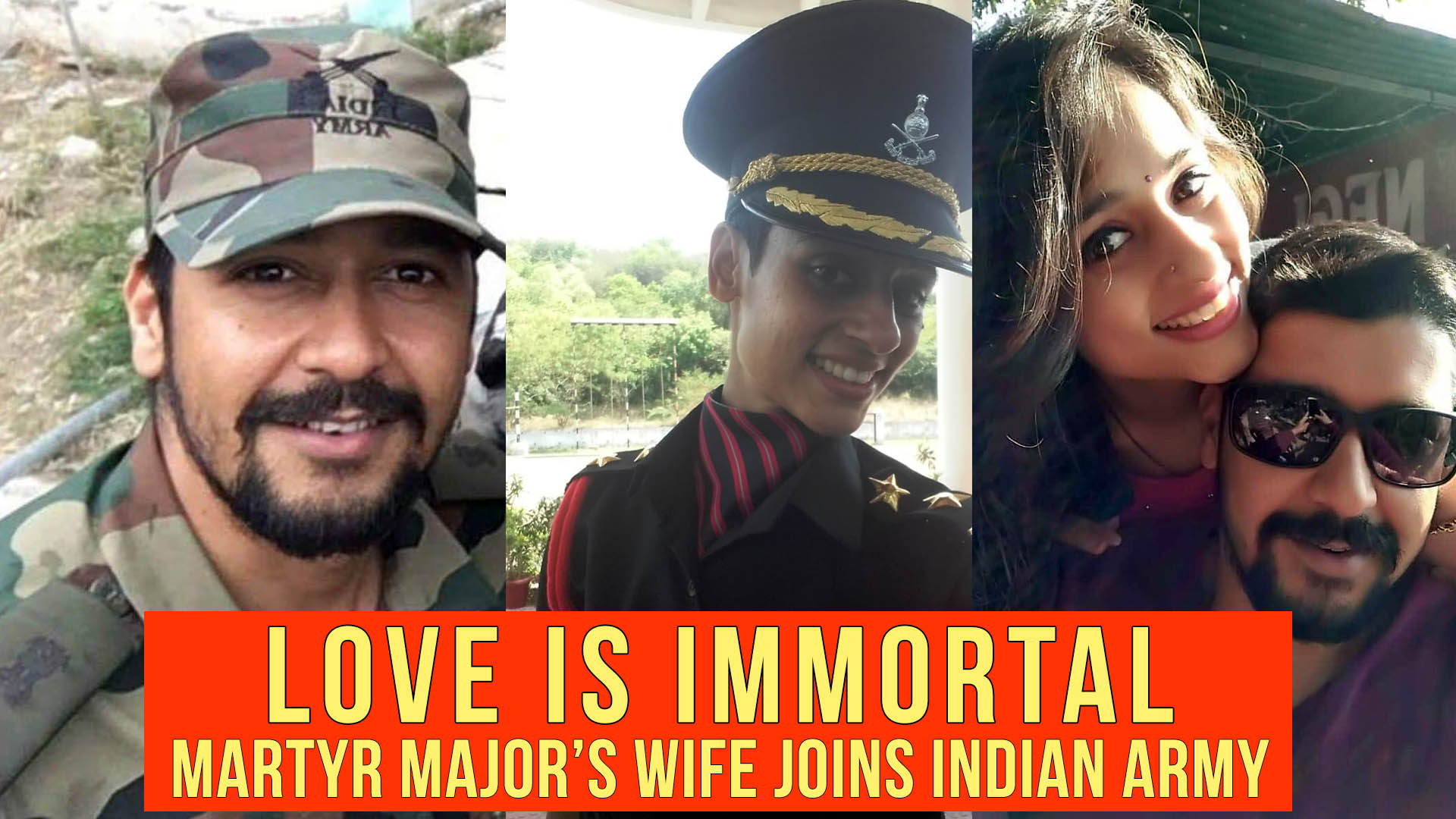 Martyr Maj Vibhuti Dhoundiyal's Wife Lt Nitika Kaul Joins Indian Army