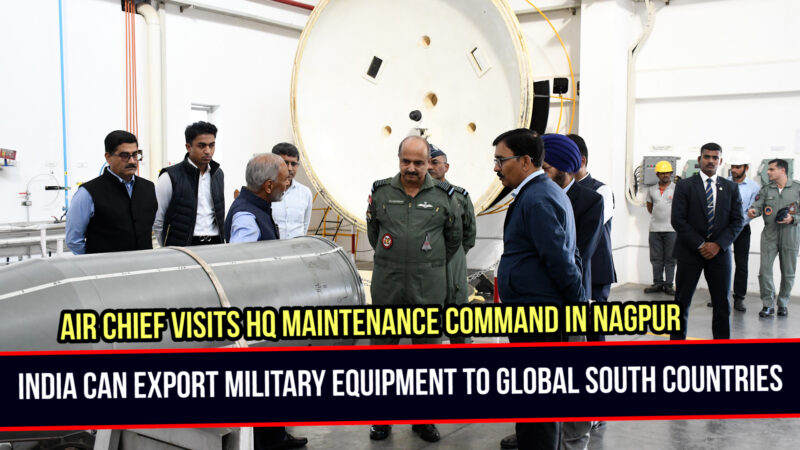 Air Chief Marshal VR Chaudhari visits HQ Maintenance Command and Solar Industries in Nagpur