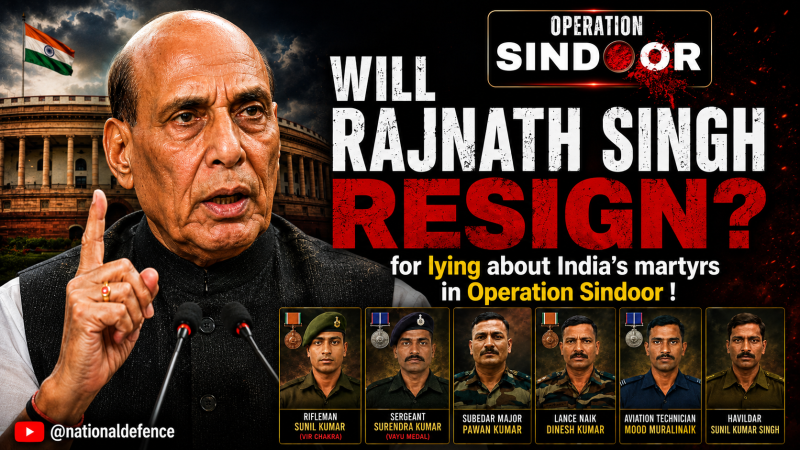 rajnath singh lies in parliament on op sindoor martyrs