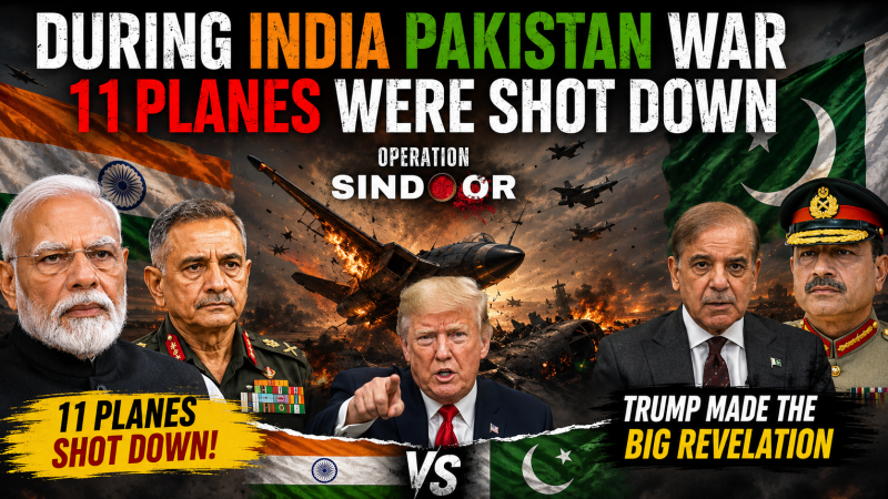 Trump “During India Pak War 2025 A Total 11 planes were shot down” | Operation Sindoor
