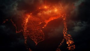 Ring of Fire around South China Sea